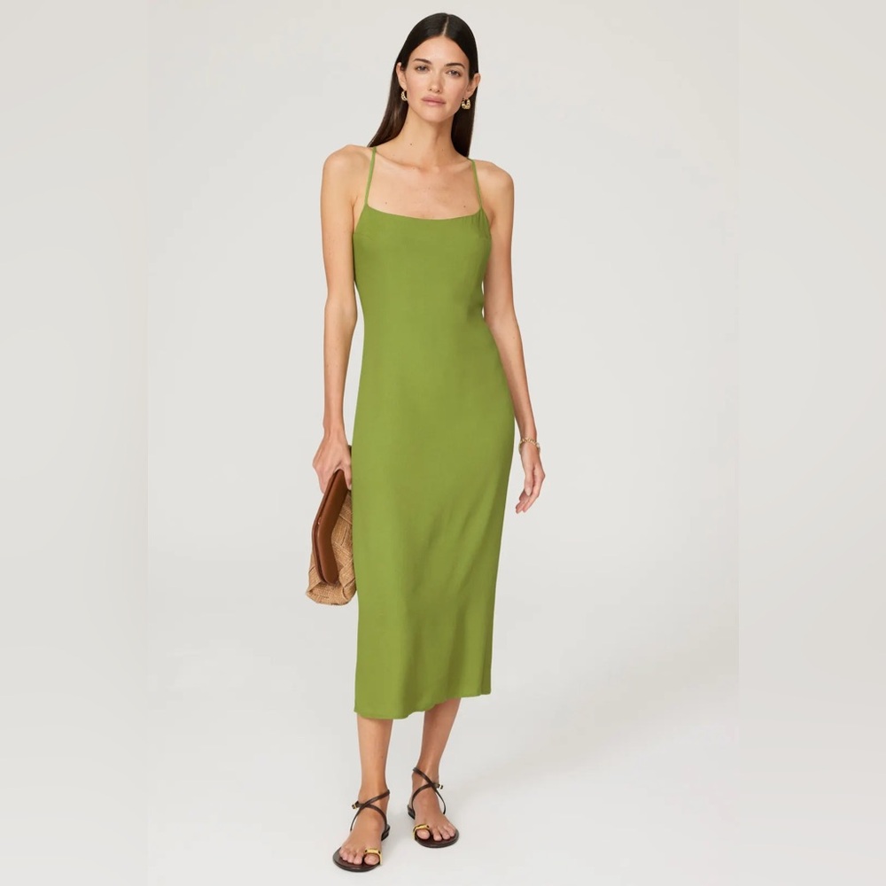 Reformation Dover Dress in Green